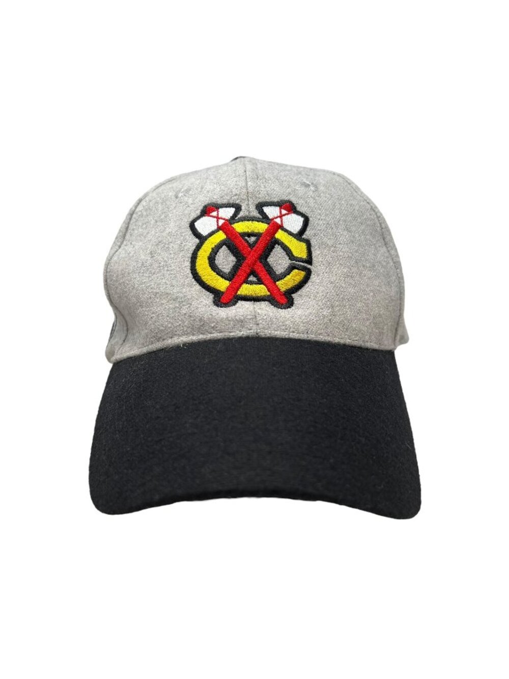 Chicago Blackhawks Alternate Logo Tomahawk Snapback Hat Cap NHL Hockey Gray Dad